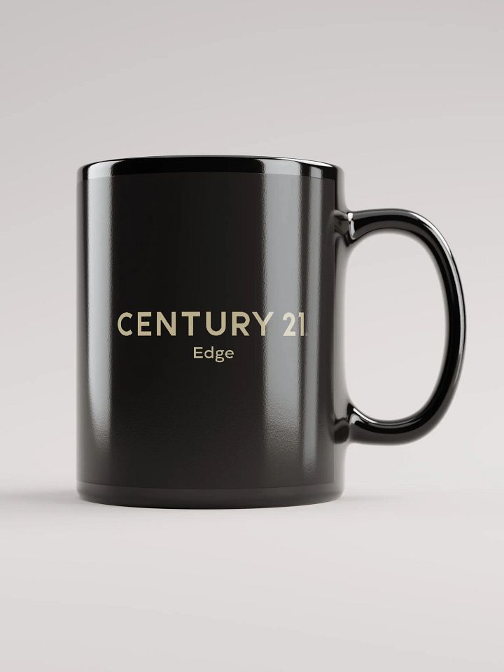 Black Glossy Mug with Wordmark in Gold product image (1)