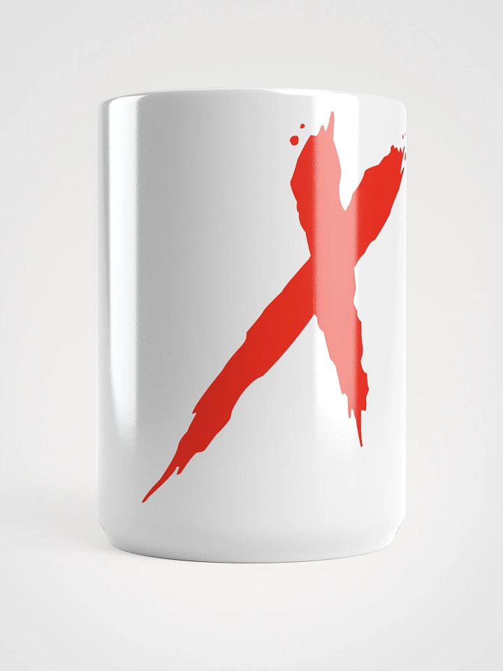 Red X White Glossy Mug product image (1)