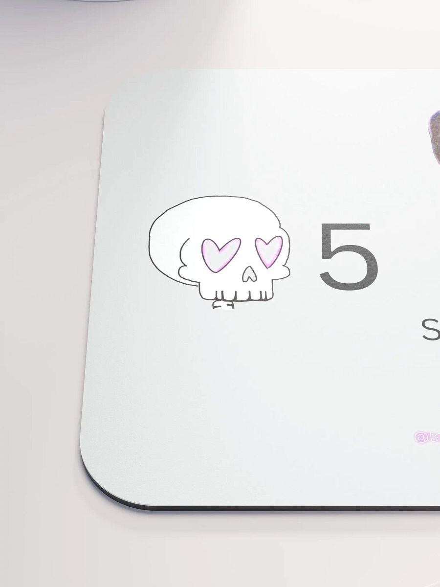 White Mouse Pad Channel Points Show Us the Cat product image (6)