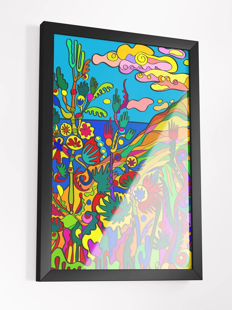 Whimsical Wonderland Framed Poster - Tropical Seashore product image (14)
