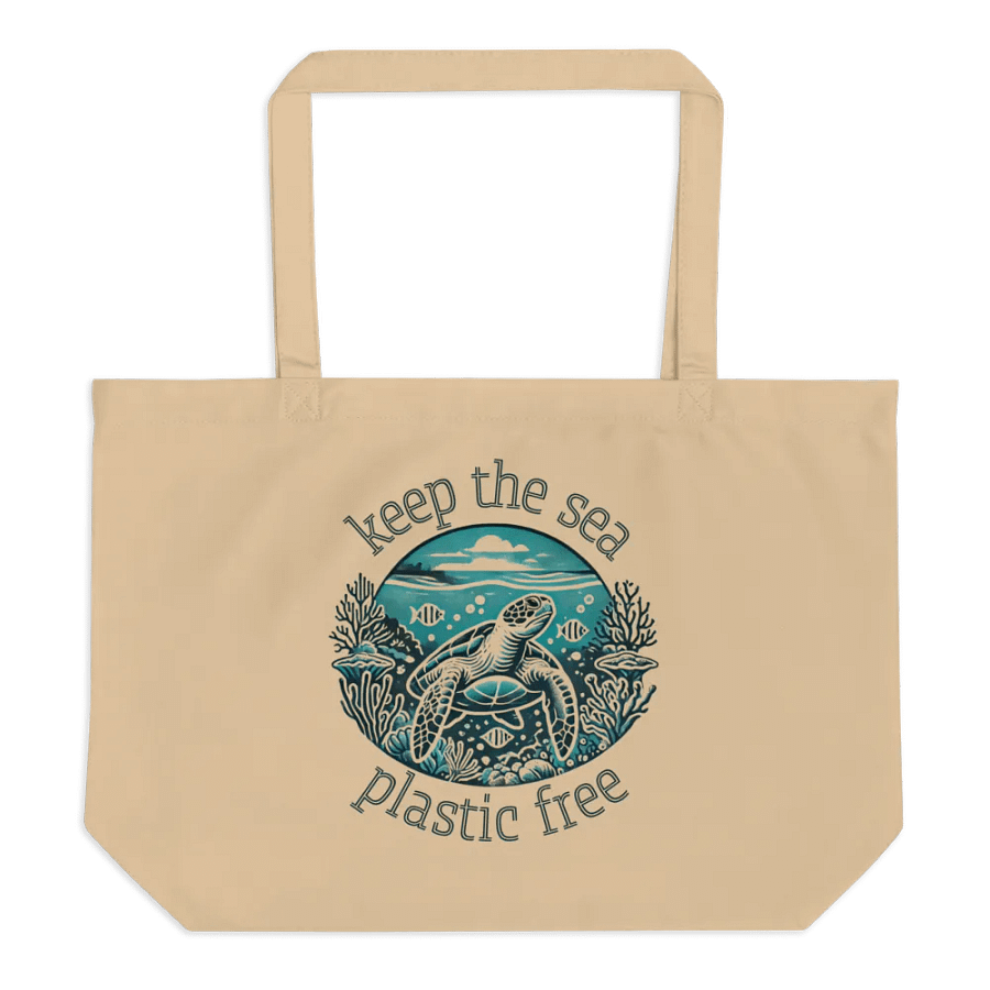 Sunlit Sea Turtle Organic Tote product image (1)