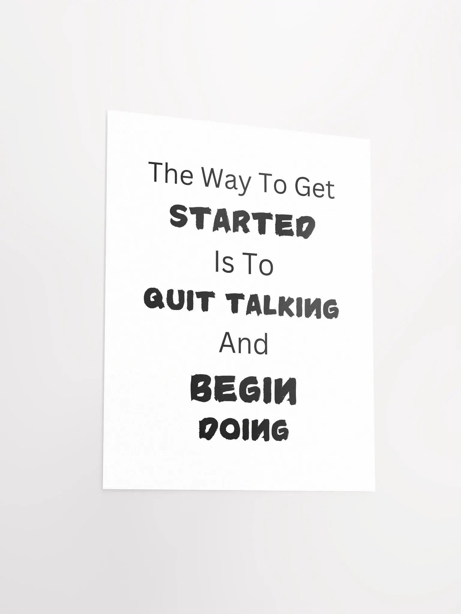 Action Over Words Motivational Poster product image (4)