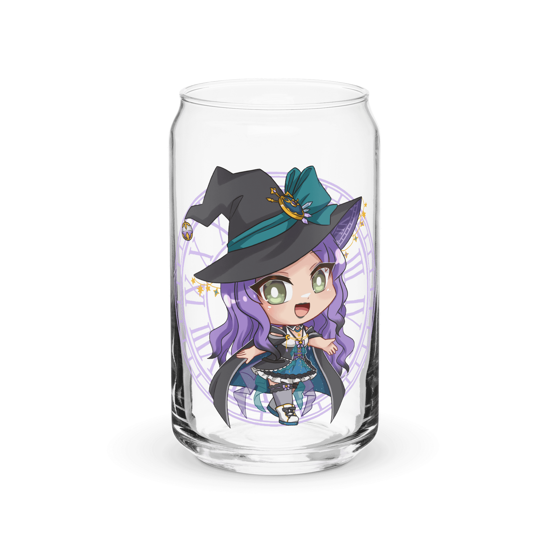 "Debut Chibi" Constellation Sorceress Starfire Glass (Optional Lid & Straw) product image (1)