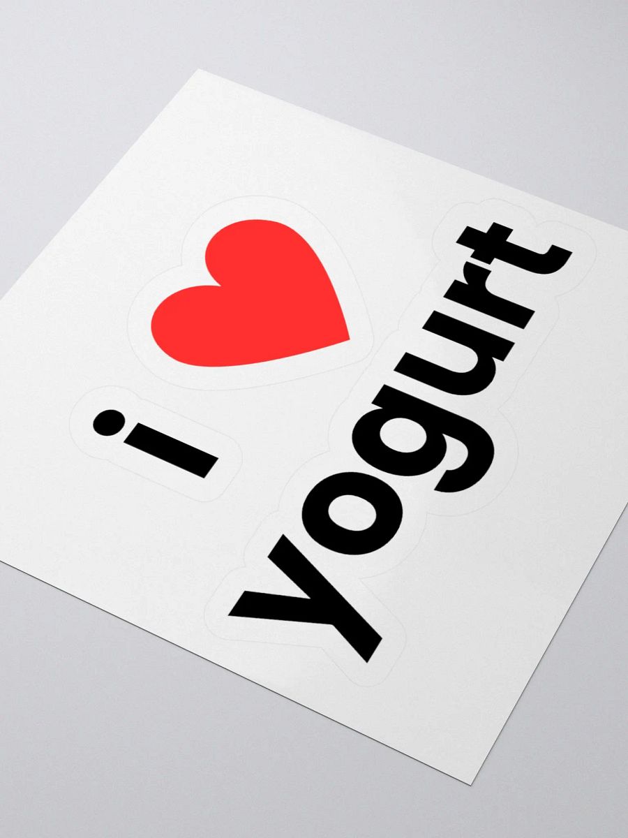 "i ❤ yogurt" sticker product image (3)