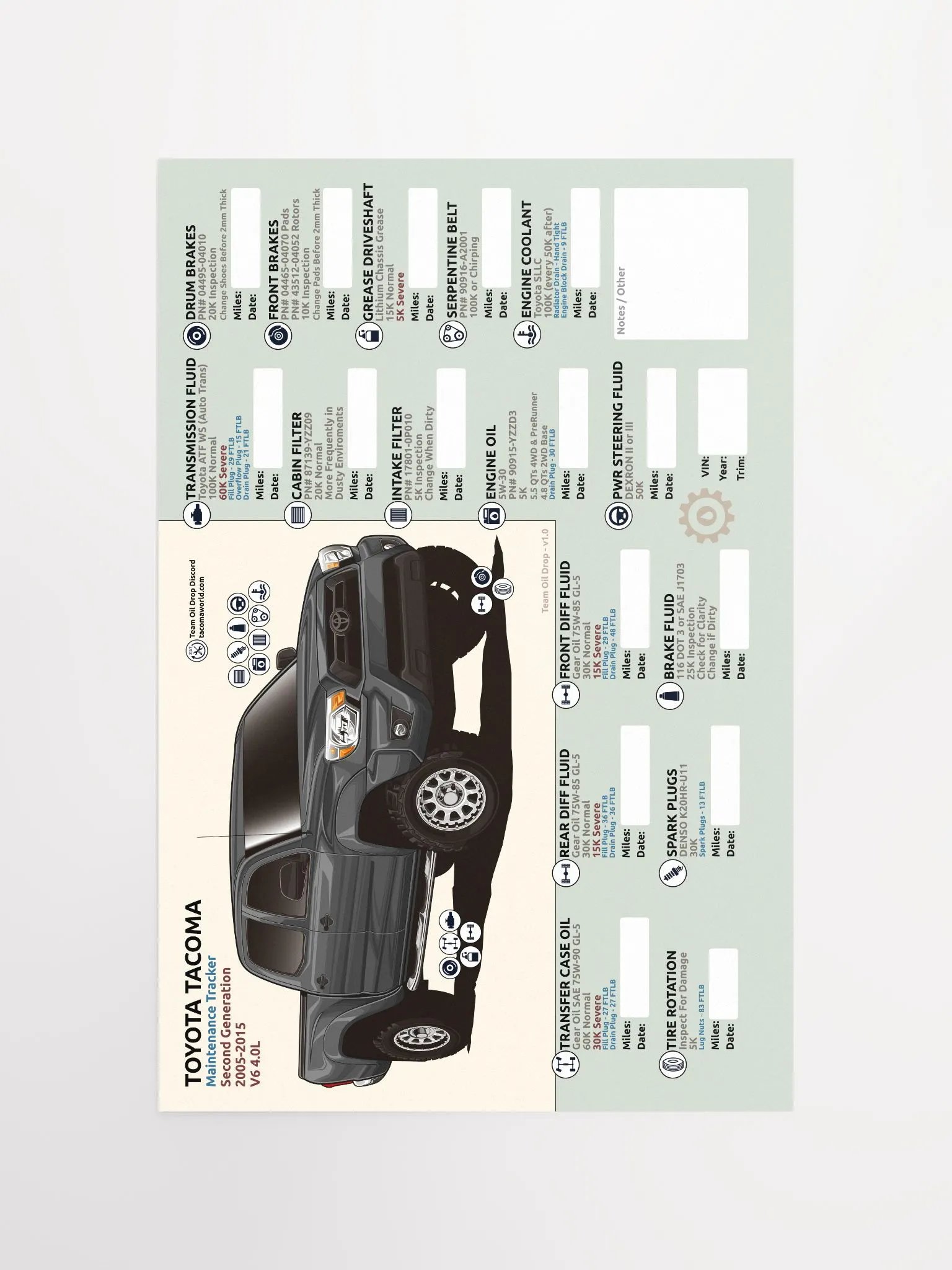 2nd GEN MAINTENANCE TRACKER V1.0 - Magnetic Gray product image (5)