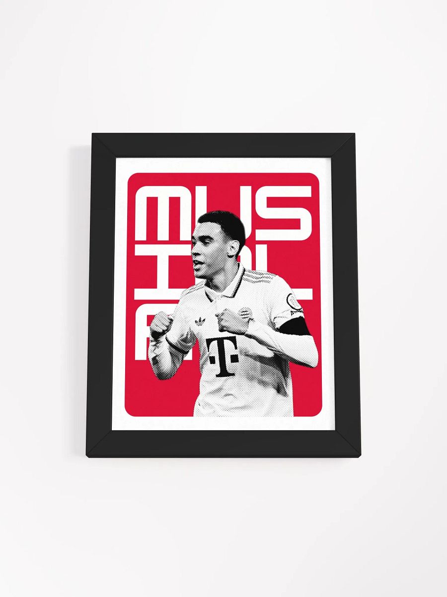 Jamal Musiala BW Bayern Munich Name Art Framed Print product image (3)