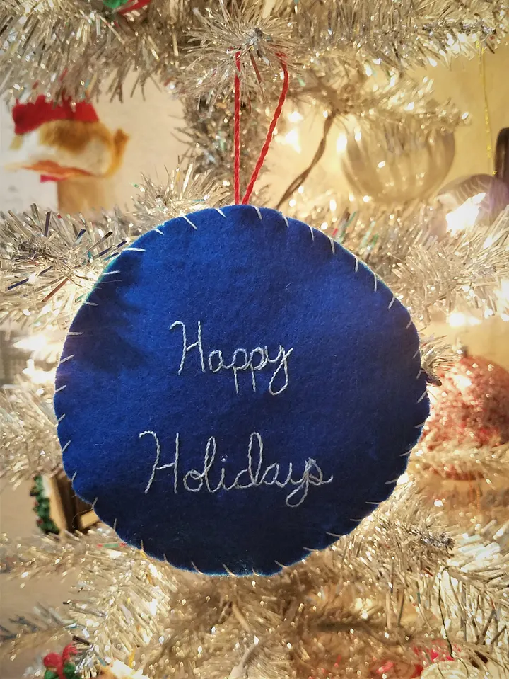 Festive Cactus Felt Ornament product image (2)