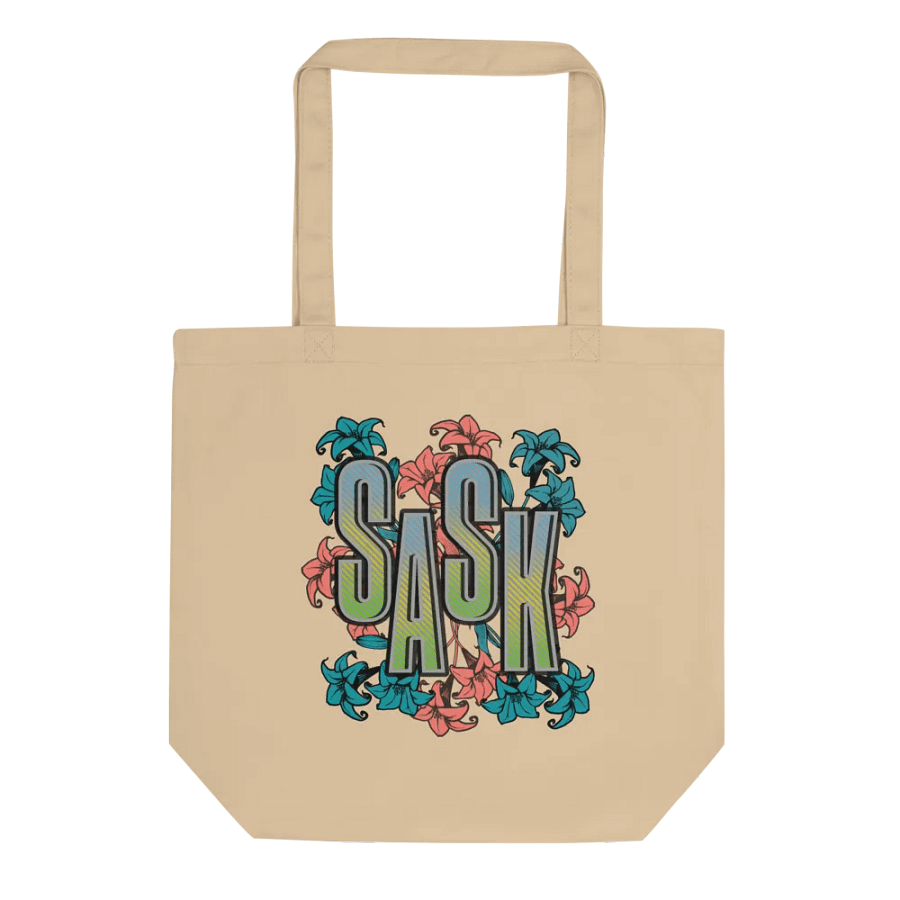 Sask Saskatoon Saskatchewan Floral Dreams Eco Tote product image (1)