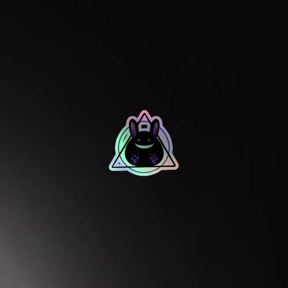 Glowing Grin Holographic Sticker Sheet product image (4)