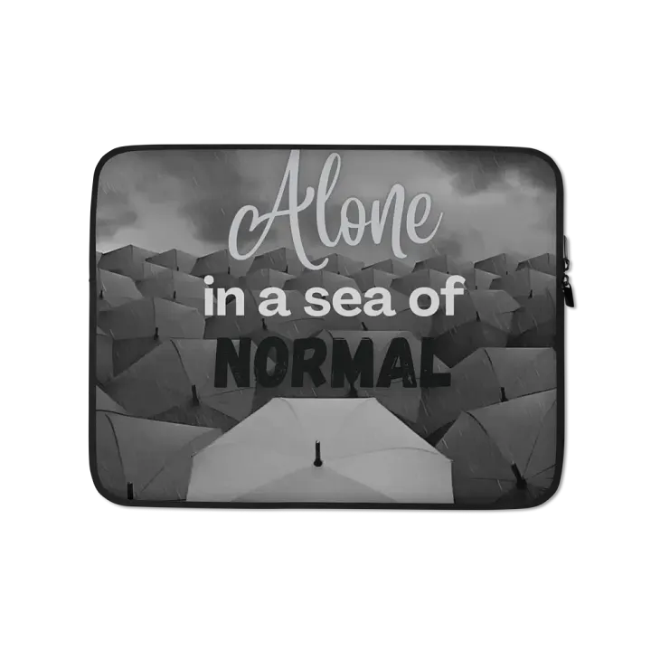Alone in a Sea of Normal Laptop Sleeve product image (1)