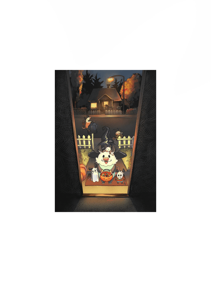 Trick or Treat Possum Print product image (1)