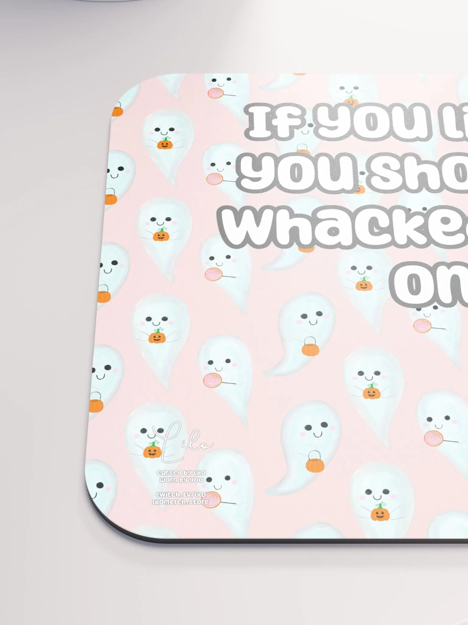 If You Liked it, You Should've Whacked a Fish On It Medium Mouse Mat - cute ghosts product image (6)