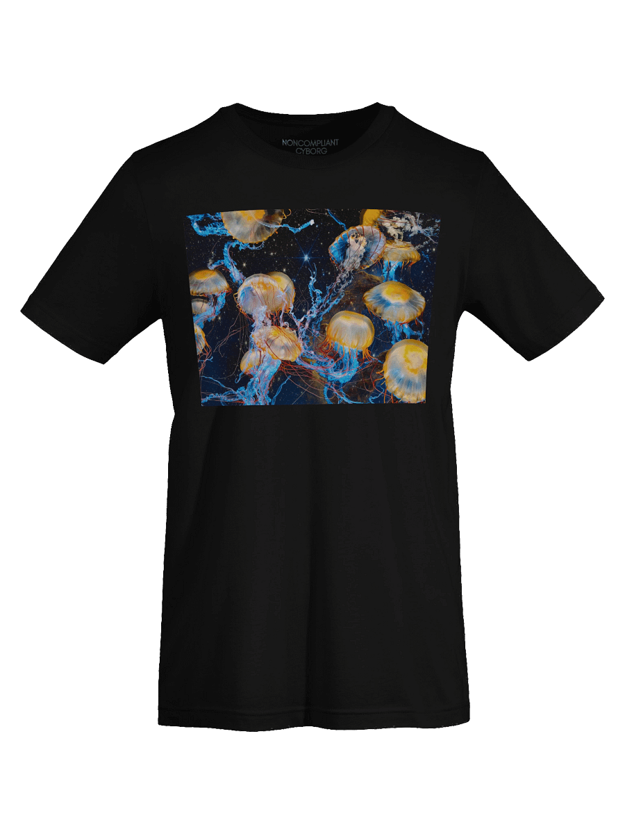 Jellyfish in Space Black T-Shirt product image (7)