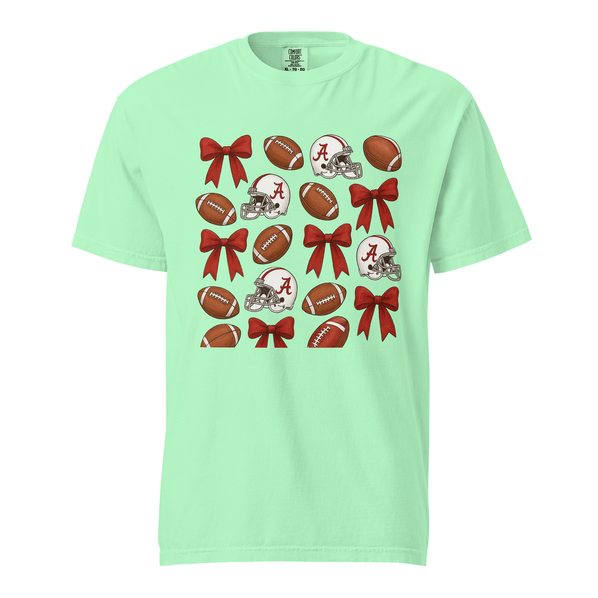 Crimson Gridiron Bows Tee product image (1)