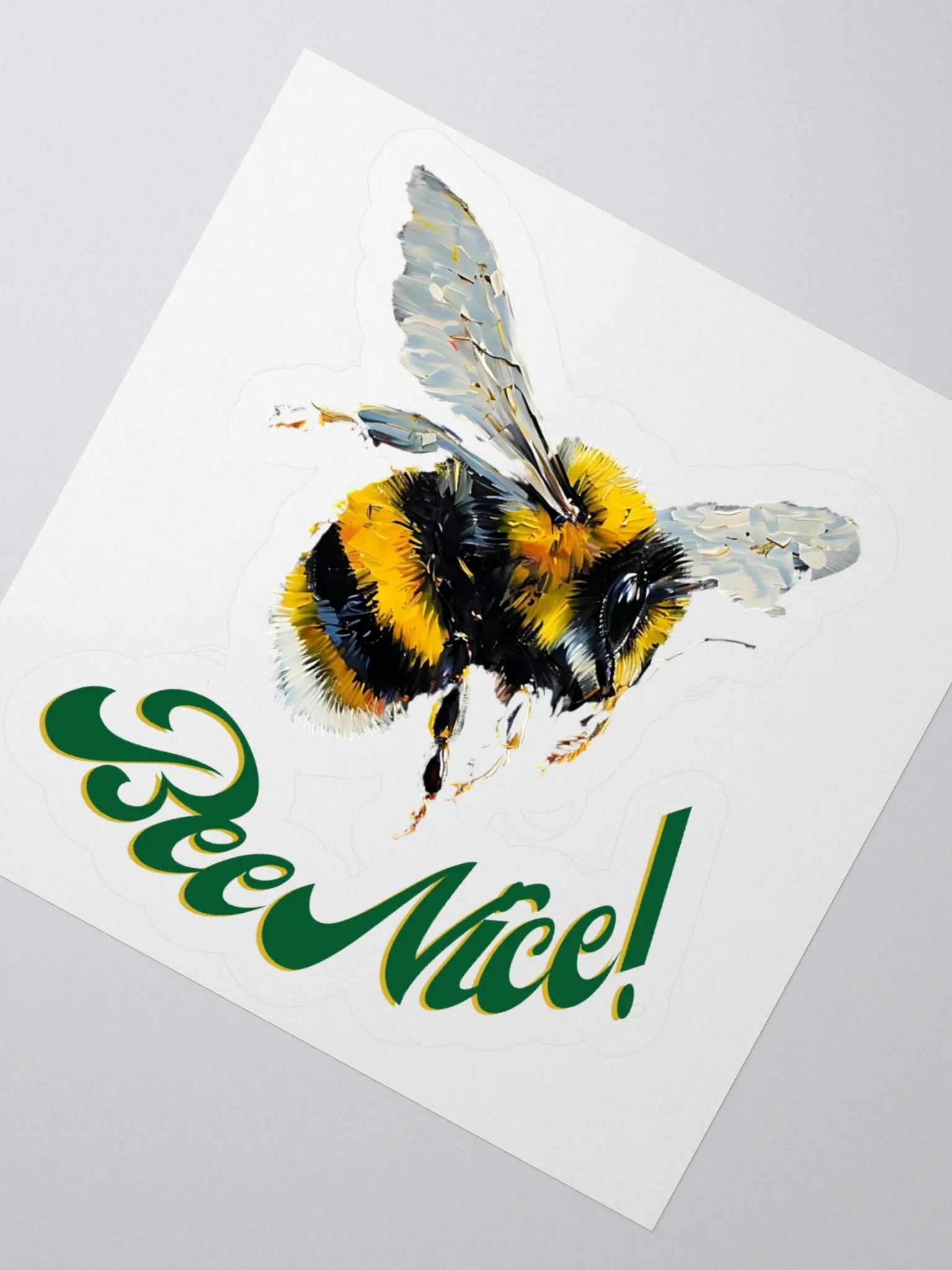 Bee Nice! Vinyl Kiss Cut Stickers product image (7)