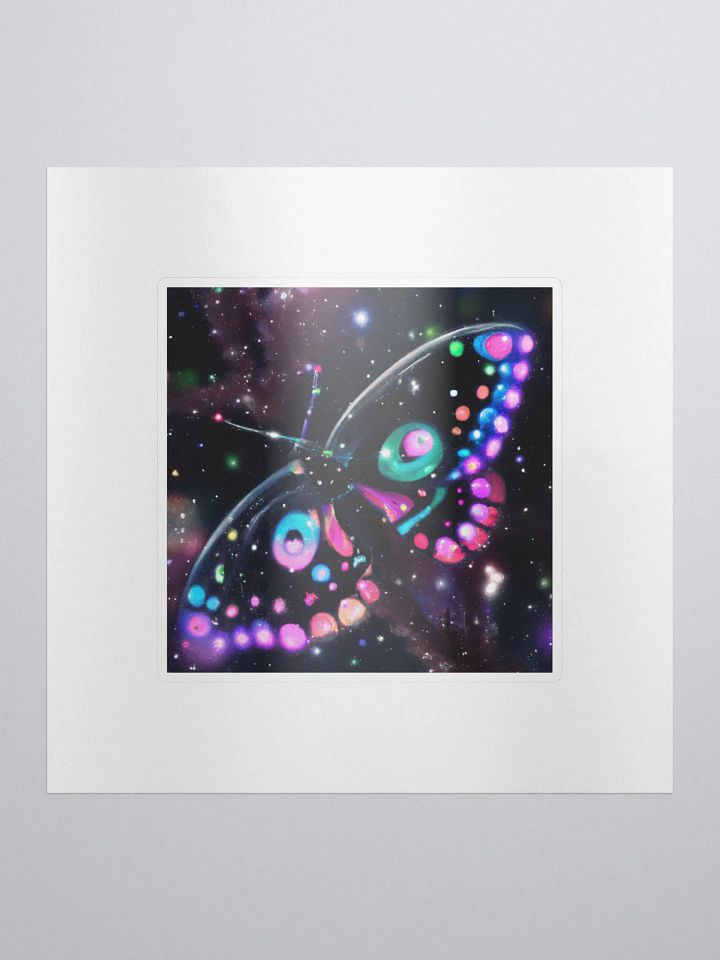 Cute Galactic Butterfly Delta Sticker product image (1)