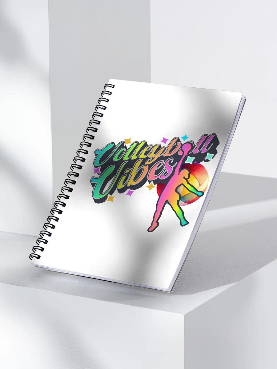 Volleyball Vibes Female Spiral Notebook product image (2)