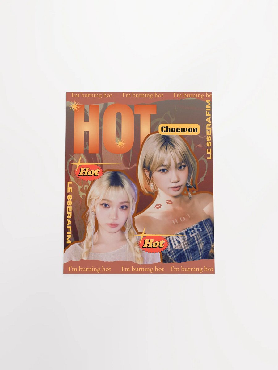 Chaewon's Burning Hot Matte Poster product image (7)
