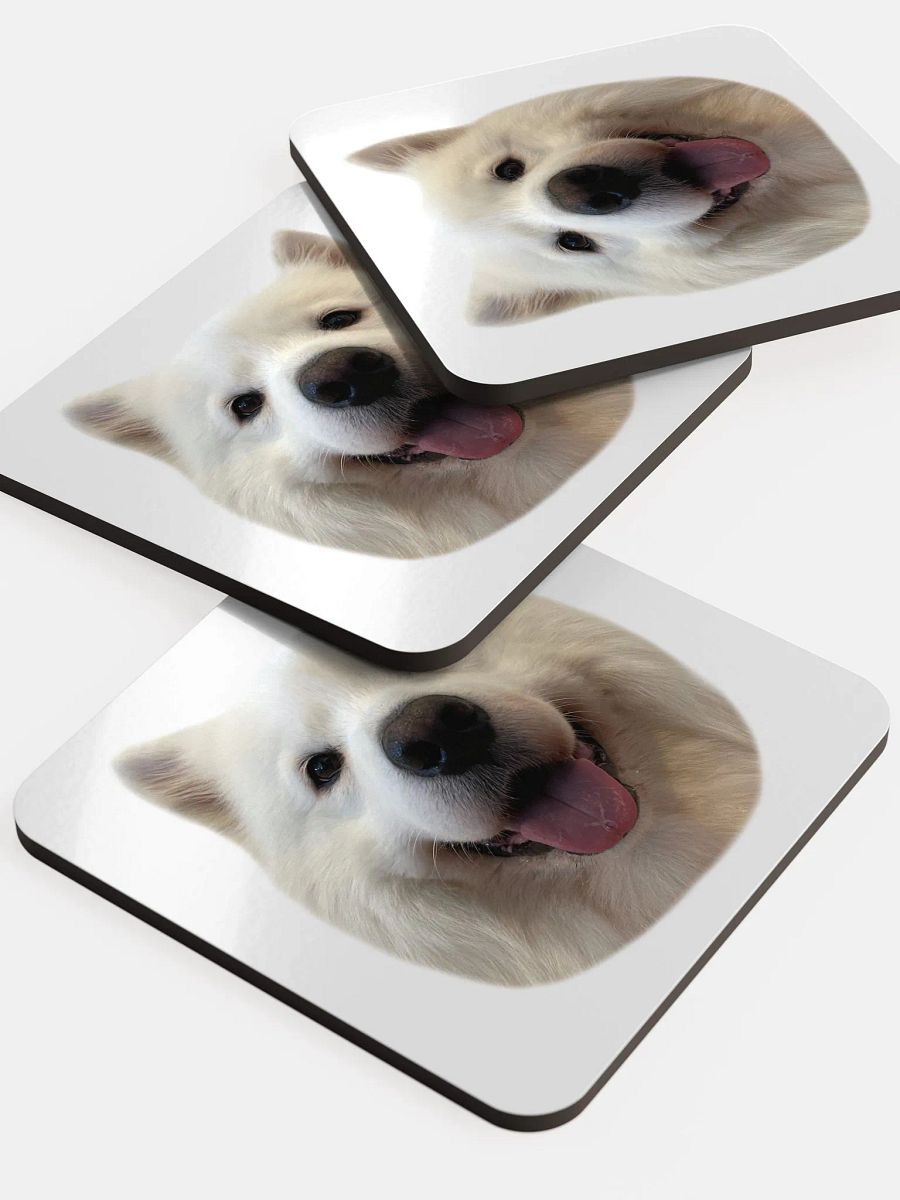 Snow - Glossed Cork Coasters product image (5)