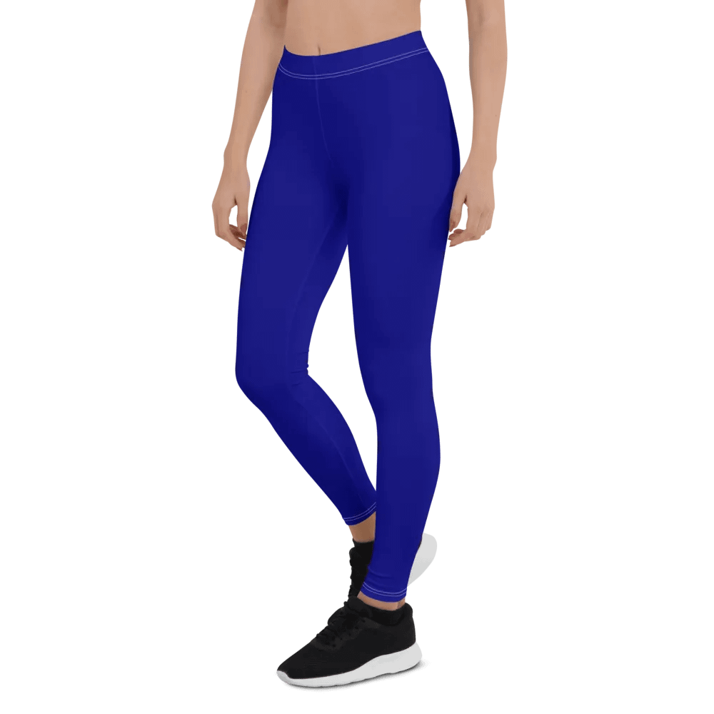 Plain Color Navy Blue Leggings product image (3)