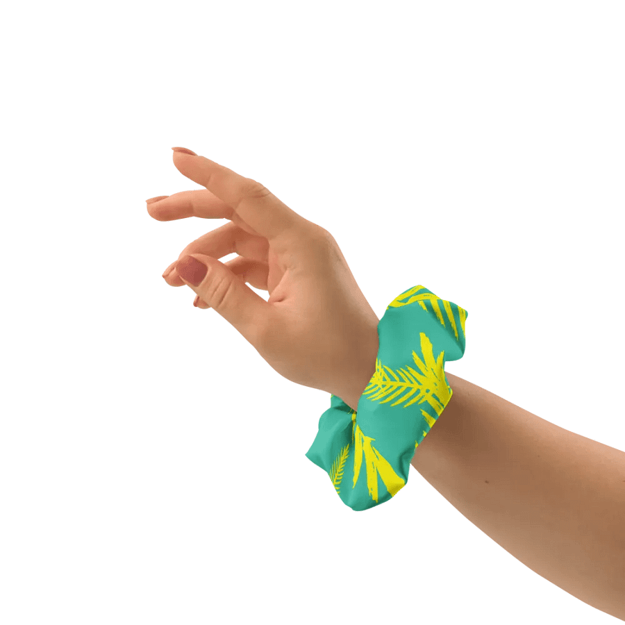 JoBeths' All-Over Print Scrunchie Green & Yellow product image (3)