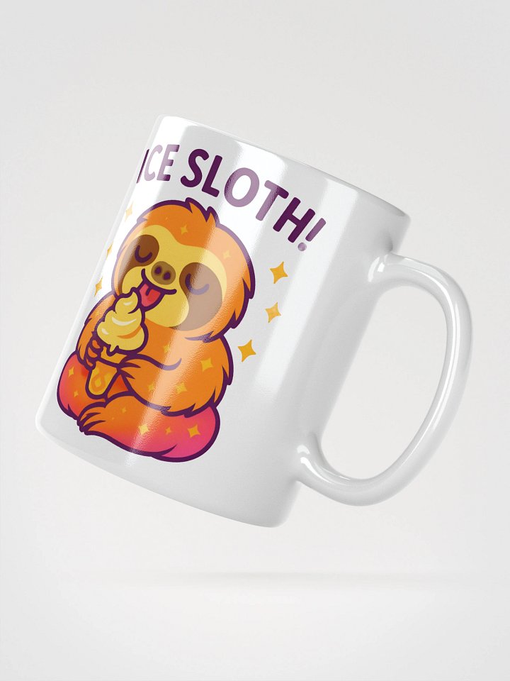 Ice Sloth Mug – Cute Slow-Movin’ Sloth with Soft Serve Ice Cream Design product image (2)