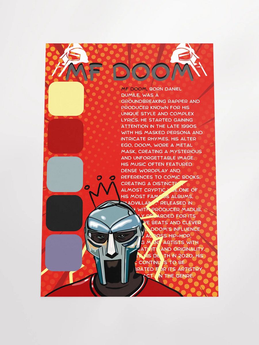 (20x30in) MF DOOM: Premium Unframed Poster product image (4)