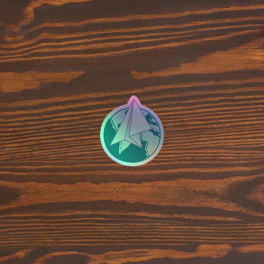 Nomadic Activist Logo Holographic Sticker product image (3)