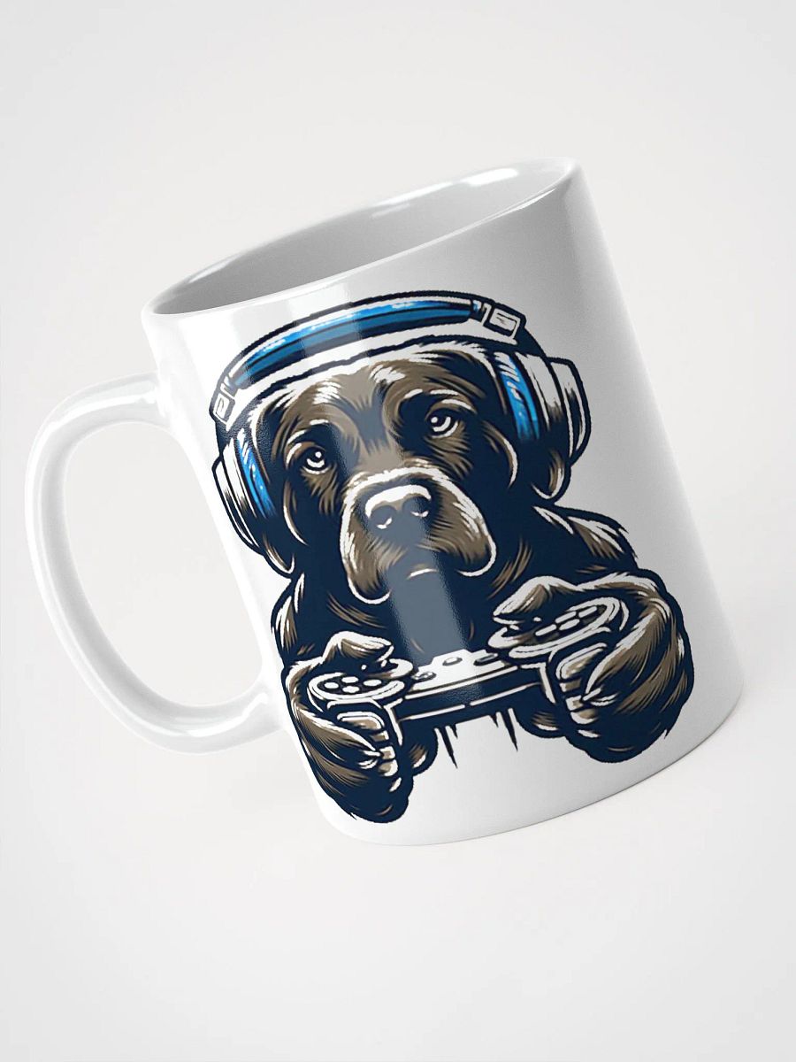 Gamer Dog #Stylish Glossy White Mug product image (3)