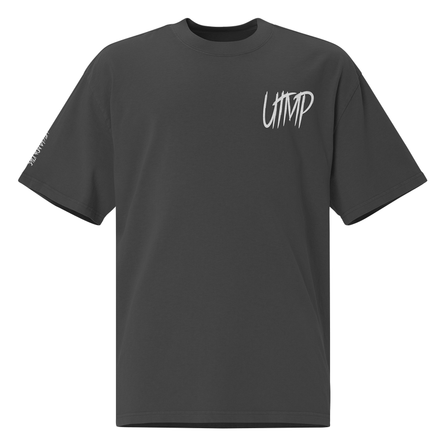 Premium Oversized Faded T-Shirt - Stitched White UTMP Logo product image (12)