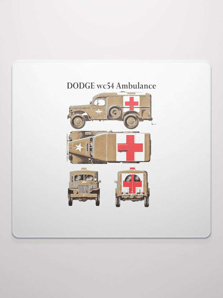 Red Cross Military Ambulance Multi-View Gaming Mouse Pad product image (3)