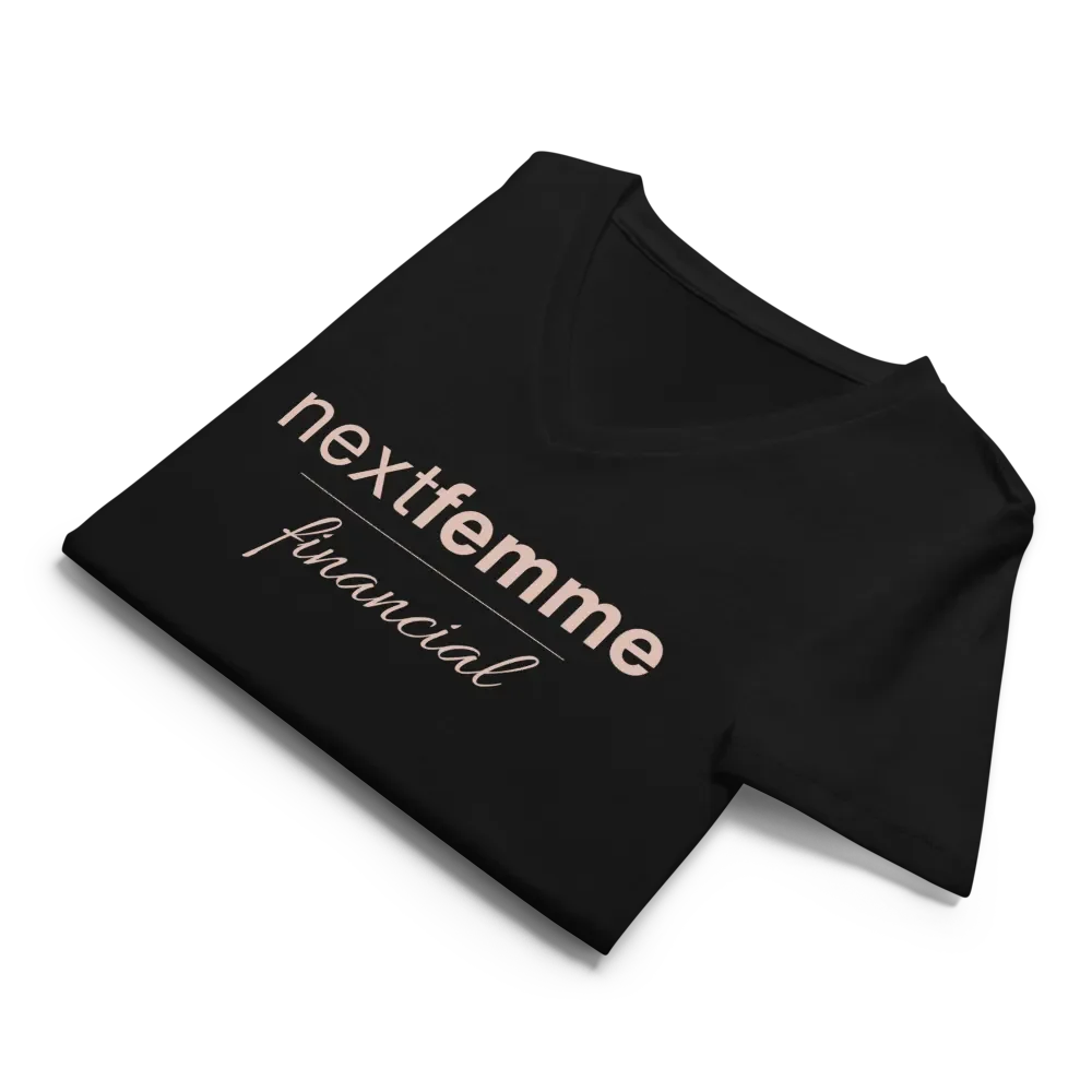 Relaxed V-Neck Tee with Pink Logotype product image (10)