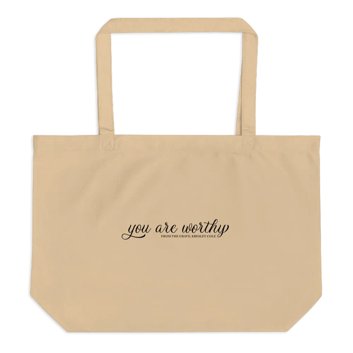 You Are Worthy Organic Cotton Tote product image (1)