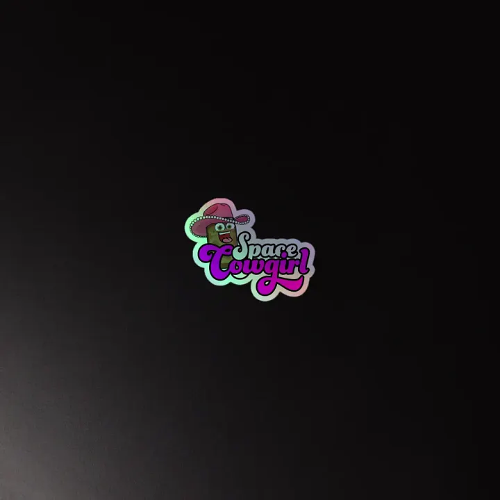 Space Cowgirl Holographic Sticker product image (4)