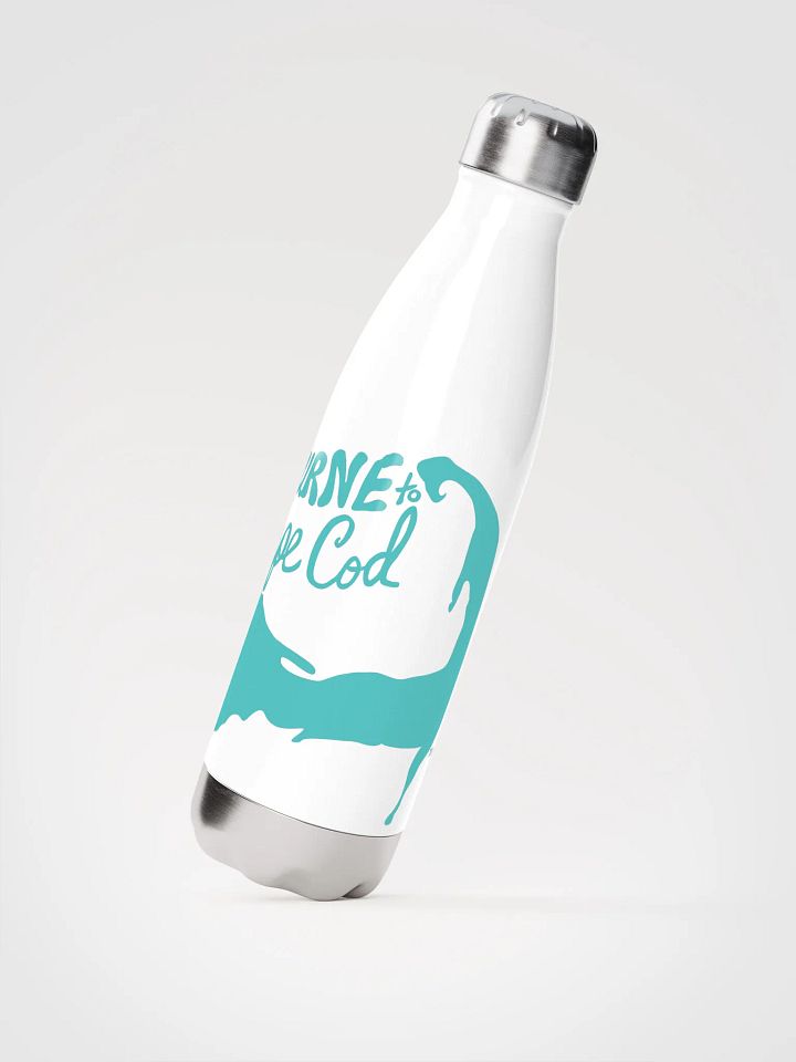 BOURNE to Cape Cod™ | Stainless Bottle | Dark Turquoise on White 💧 product image (2)