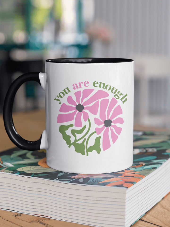 You Are Enough, Self-love Reminder Blossom Mug product image (1)