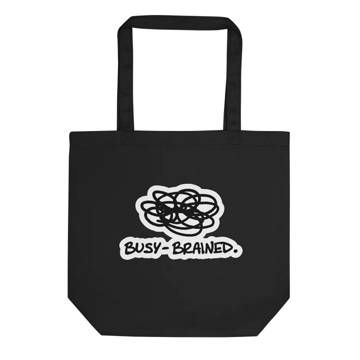 BUSY-BRAINED (bubble design) tote bag product image (1)