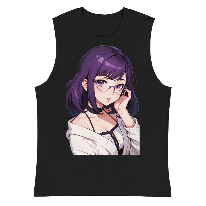 (Purple WAIFU) K Muscle Shirt product image (2)