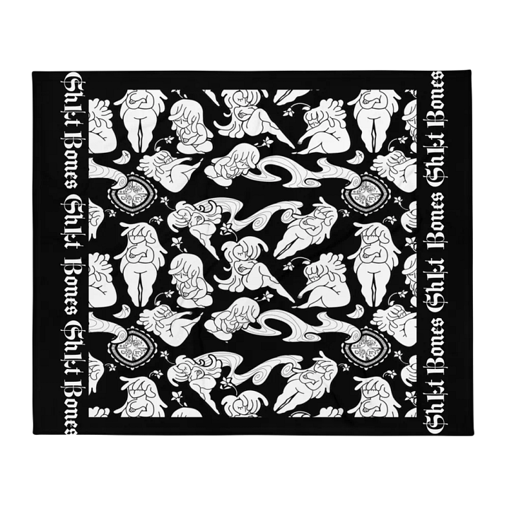 Flower Figure Bones ShLt Throw Blanket product image (2)