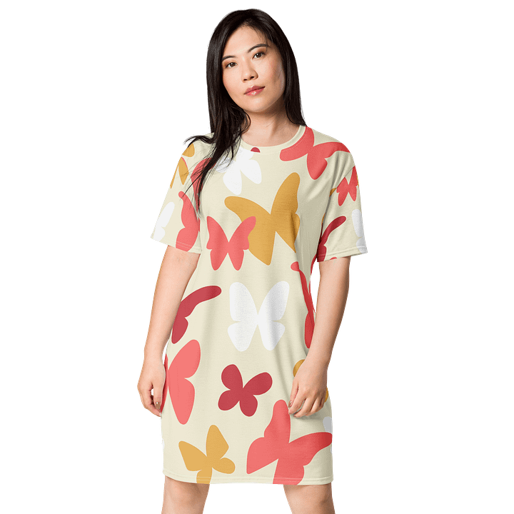 Butterfly Bliss All-Over T-Shirt Dress product image (1)