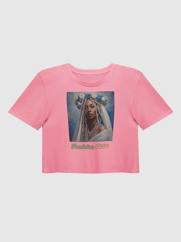 Feminine Christ with White Dreads Crop Top product image (2)