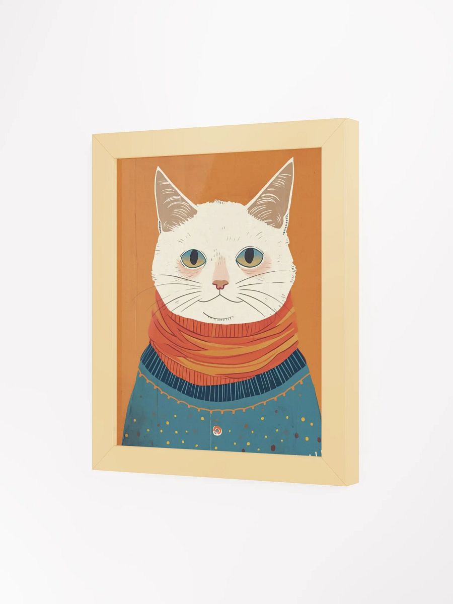 Whiskered Wanderer Framed Matte Poster product image (6)