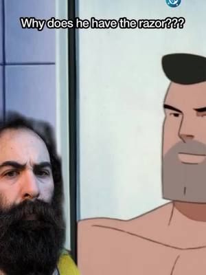 Why does he even have that razor? #beardlaw 