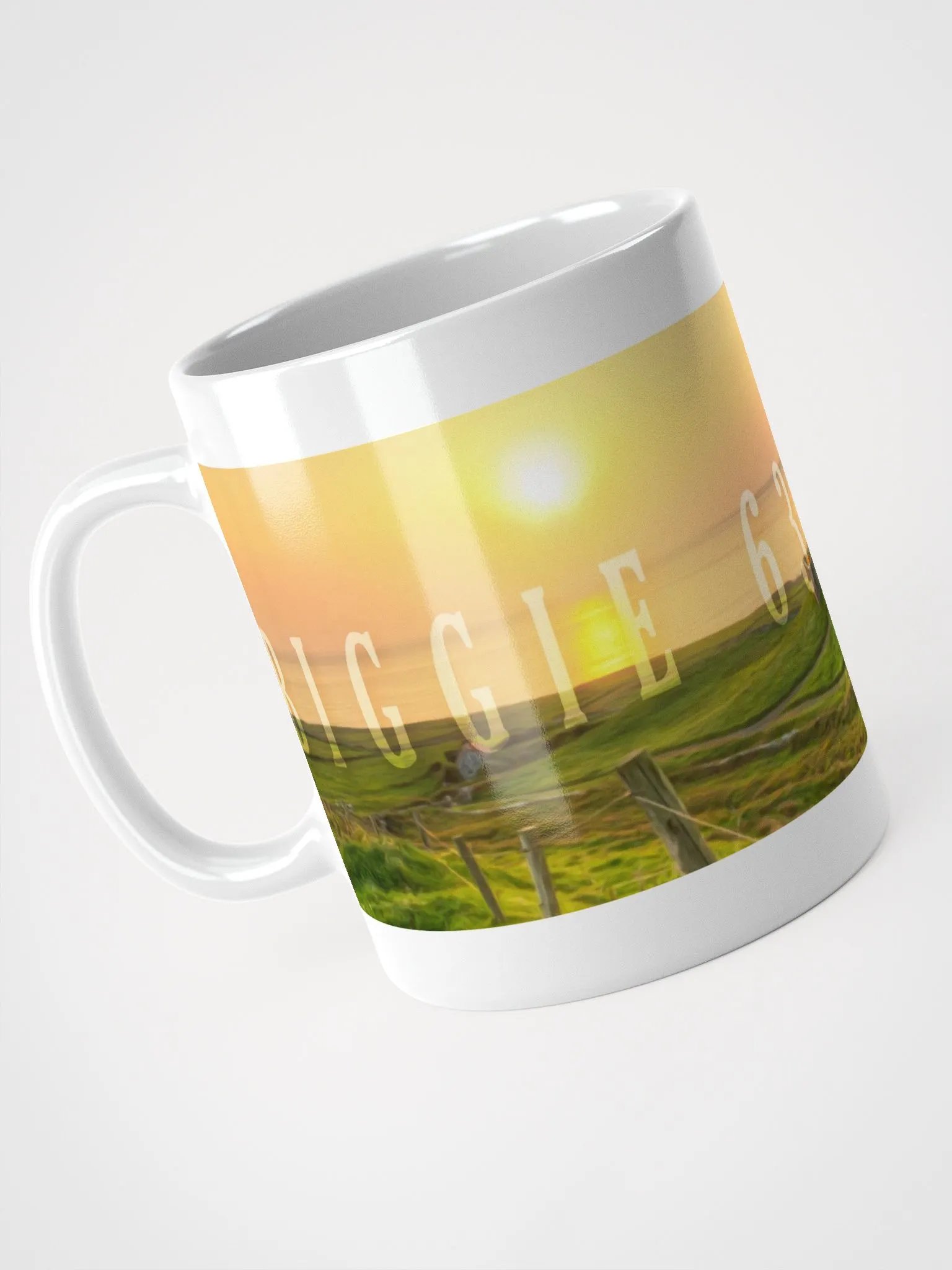 Sunset Tower White Glossy Mug product image (3)