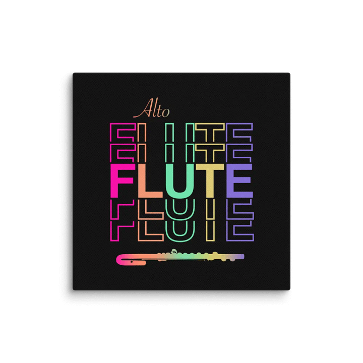 Symmetrical Flute Graphic Canvas - Alto Flute product image (1)