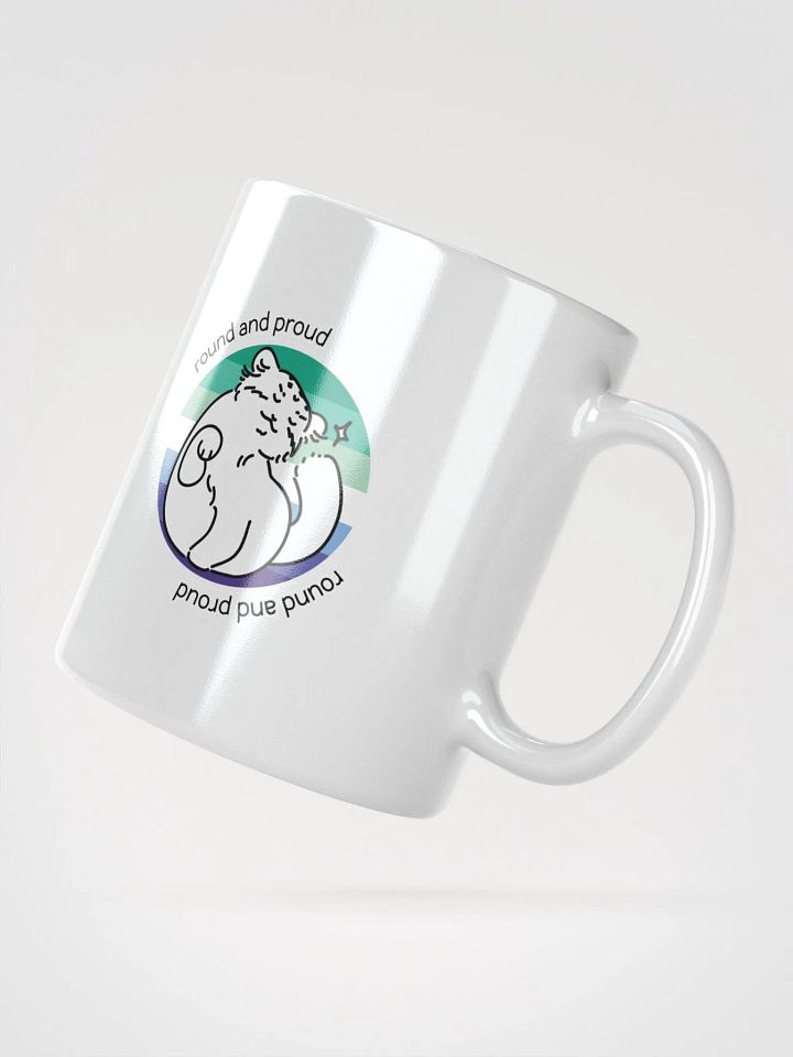 Round and Proud Manul Gay MLM Version - White Mug product image (5)