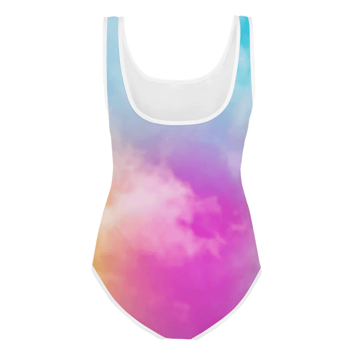 Blur cloud rainbow Design Youth One Piece Swimsuit - V3 product image (2)