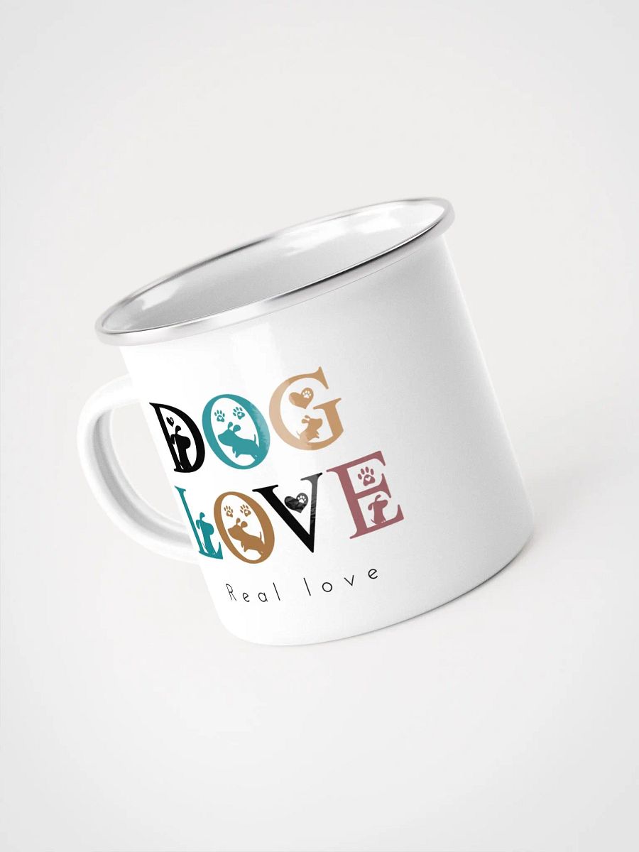 "Dog love-Real love" enamel Mug product image (5)