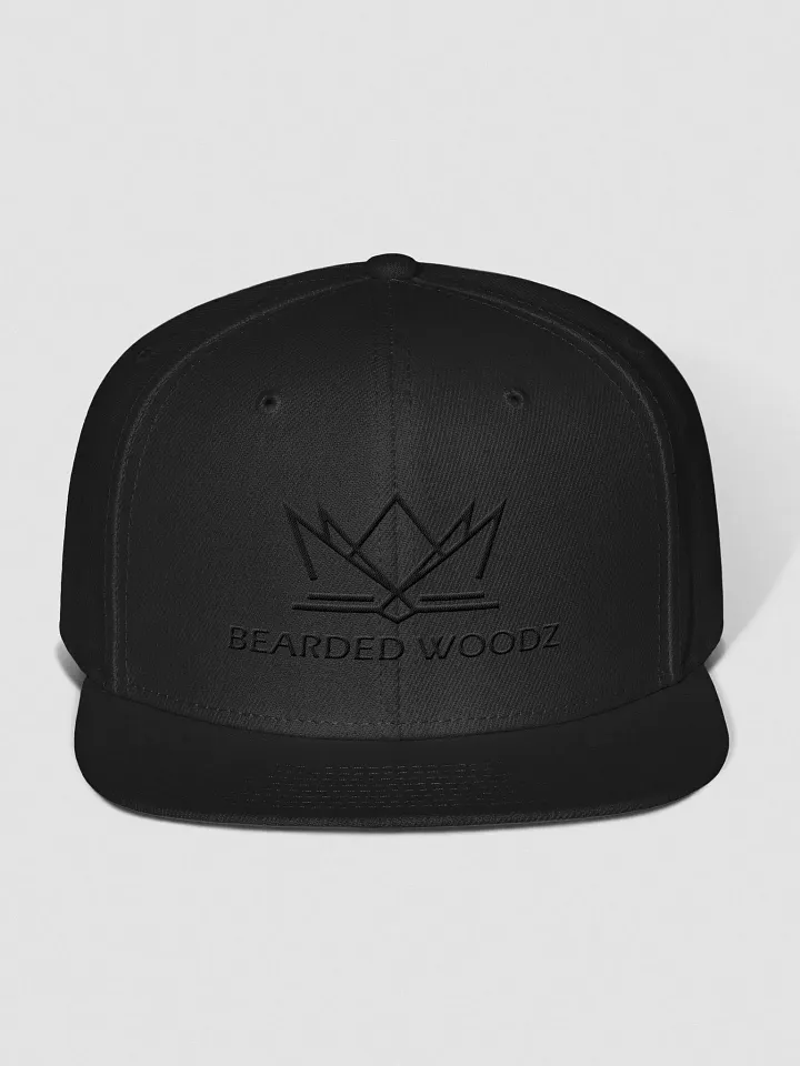 Bearded Woodz Snapback Cap (Black Embroidery) product image (1)