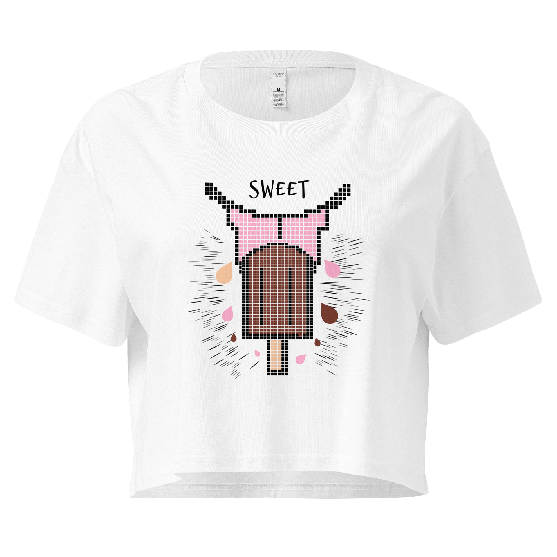 Pixelated ice cream Women's Crop Top product image (21)